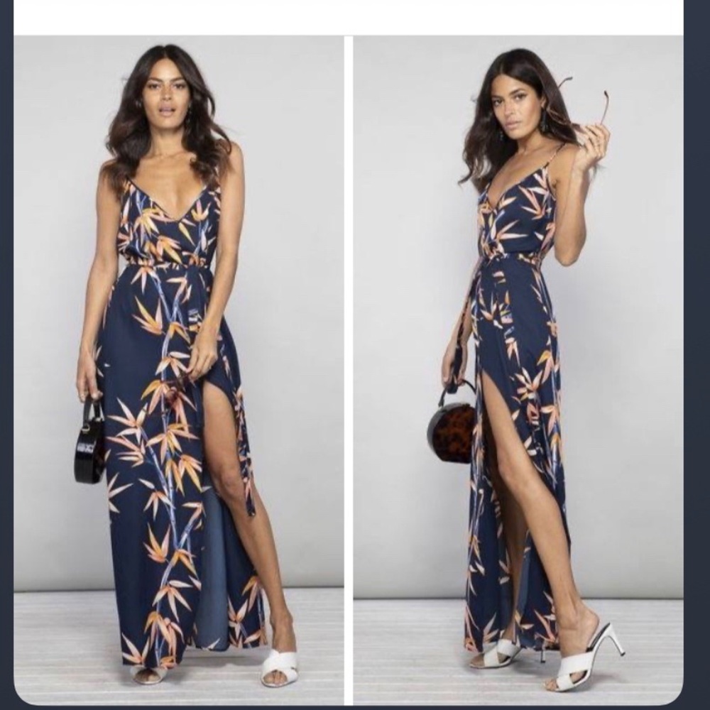 Dancing Leopard Black Flair Maxi Dress